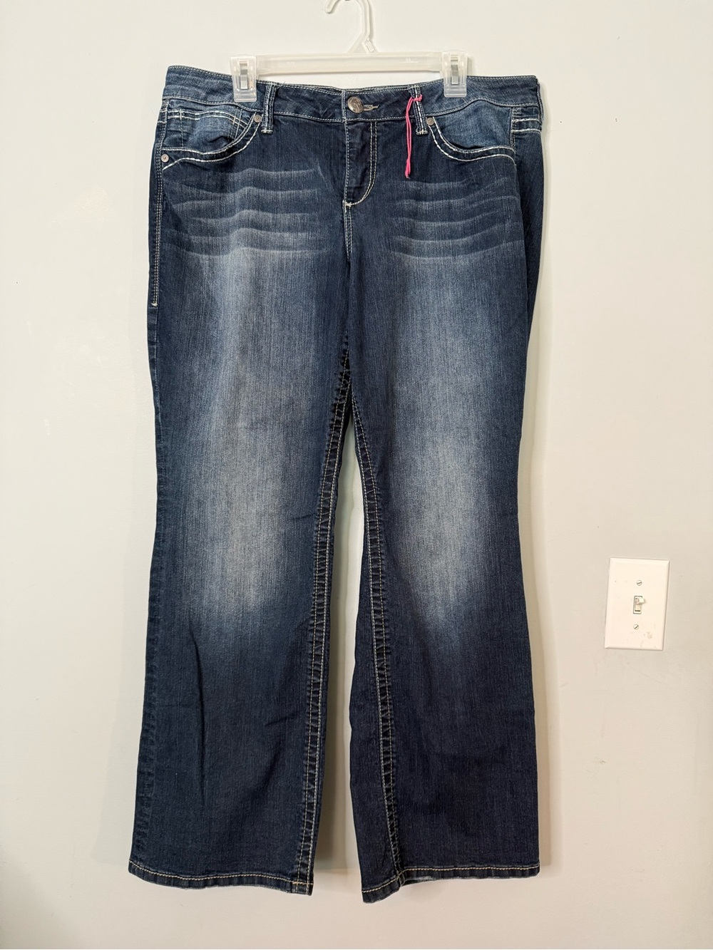 Torrid Jeans We Swear By The Fit Dark Stretch Denim Slash Pockets 16 Inseams 31”